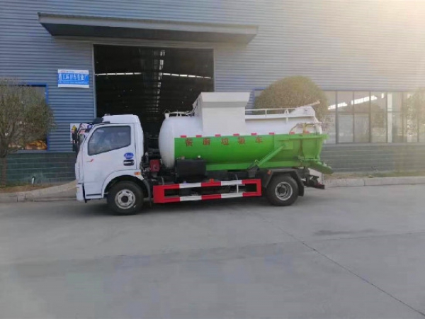 東風(fēng)多利卡國(guó)六8方（圓罐）餐廚垃圾車(chē)