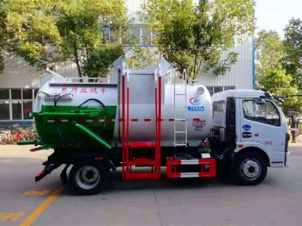 東風(fēng)多利卡國(guó)六8方（圓罐）餐廚垃圾車(chē)