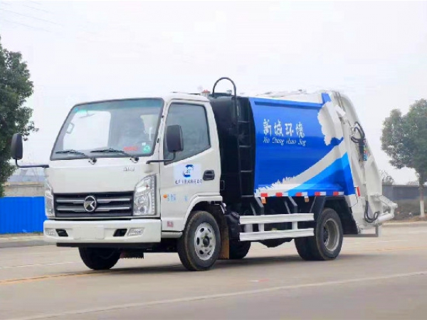 凱馬國六4方藍牌壓縮式垃圾車